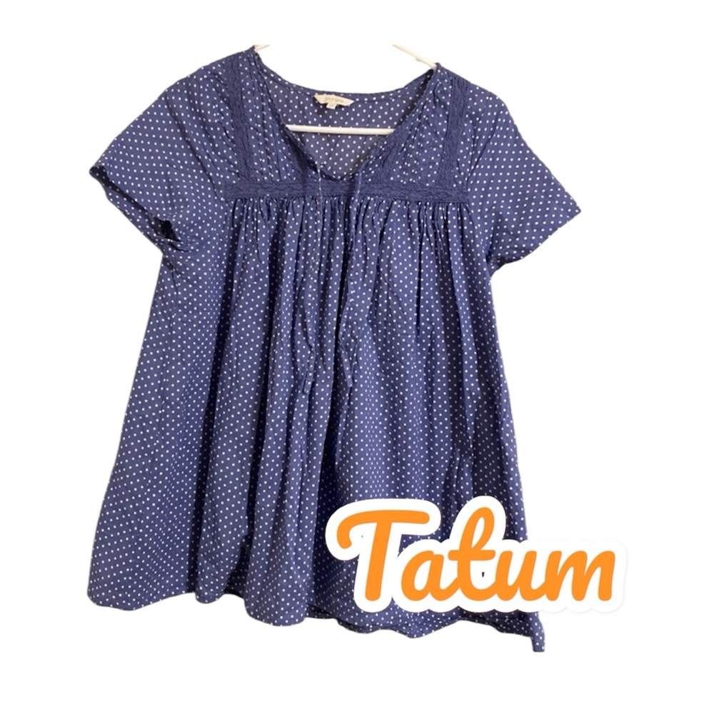 Dress Barn Blue Floral Women's Top - Picture 2 of 3